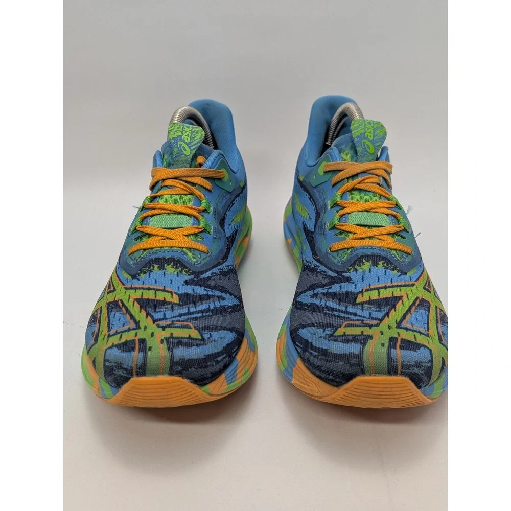 ASICS Noosa Tri 15 Mens Running Shoes Blue Orange Green 1011B609 US 10